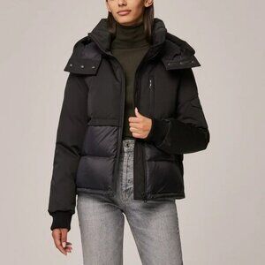 SOIA & KYO CINDI Water Resistant 700+ Fill Down Puffer Black XL NWT